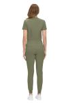 Natural Uniforms Womens Ultra-Soft Luxe Stretch Jogger Scrub Set with Regular and Petite Sizes (Olive, Medium)