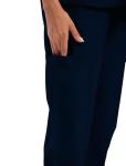 GGEH Scrub for Women Set - Stretch Scrub Top & Jogger Pants Mandarin Collar Anti-Wrinkle Scrub Suit Medical Uniform (Navy, X-Large)