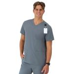 Hanes Healthcare Top, Moisture-Wicking Stretch Scrub Shirts for Men, Odor Control, Slate Grey, X Large