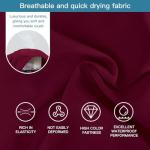 VIAOLI Scrubs Set Multiple pockets V-Neck Top and Drawstring Scrub Pant - Medical Uniform Women Scrub Set Clearance (Burgundy, M)