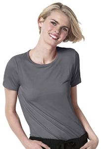 Layers Women's Silky Knit Short Sleeve Tee Pewter
