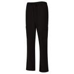 M&M SCRUBS Women's Breathable Cool Stretch Fabric Scrub Top and cargo Pant Set (Black, Large)
