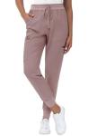 MIVEI High Waisted Jogger Style Scrub Pants for Women - 8 Pockets Medical Bottoms Tapered Yoga Waistband Ribbed Ankle Petite Cameo Pink