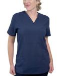 MISS POPULAR Scrubs Medical Uniform Set, Top and Pants Scrub Set (Navy Blue, X-Large)
