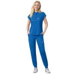 Eipnare Scrubs Set for Women Medical Uniform Nurse Suit, Anti-Wrinkle Scrub Top Jogger Pant&11 Pockets,4 Way Stretch Workwear