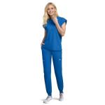 Eipnare Scrubs Set for Women Medical Uniform Nurse Suit, Anti-Wrinkle Scrub Top Jogger Pant&11 Pockets,4 Way Stretch Workwear