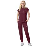 Eipnare Scrubs Set for Women Medical Uniform Nurse Suit, Anti-Wrinkle Scrub Top Jogger Pant&11 Pockets,4 Way Stretch Workwear