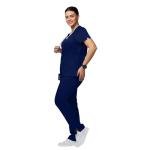 Uniforms World Alyssa Scrubs Set for Women — Classic fit Top & Straight Pants, Elastic Waistband, 7 Pockets, Anti-Wrinkle