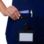 Uniforms World Alyssa Scrubs Set for Women — Classic fit Top & Straight Pants, Elastic Waistband, 7 Pockets, Anti-Wrinkle