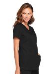 Cherokee womens V-neck Top Medical Scrubs, Black, Medium US