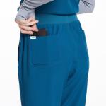 Uniforms World Scrubs for Women Set - Stretch Scrub Top & Pants with 8 Pockets, Yoga Waistband, Anti Wrinkle, Slim Fit
