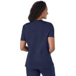 Hanes Womens Healthcare Top, Moisture-Wicking Stretch Shirts, Ribbed Back Panel Medical-Scrubs-Shirts, Athletic Navy, 2X US