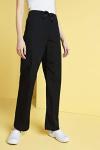 Cherokee Cargo Pant for Men and Women with 3 Pockets Adjustable Webbed Drawstring 4100S, L Short, Black