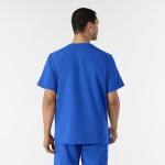 WonderWink Men's Big Men's V-Neck Top Shirt, Royal, 5-XLarge