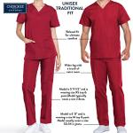 Cherokee Cargo Pant for Men and Women with 3 Pockets Adjustable Webbed Drawstring 4100S, L Short, Black
