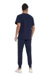 Men's CozyFit Scrub Set with V-Neck Top and Jogger Pants