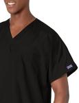 Cherokee Originals Unisex V-Neck Scrubs Shirt, Black, Large