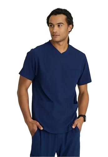 BARCO Skechers Vitality SKT082 Men's Crew Scrub Top Navy M