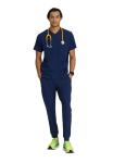 BARCO Skechers Vitality SKT082 Men's Crew Scrub Top Navy M