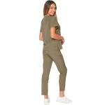 Unisex Olive Green 4-Way Stretch Medical Scrub Set