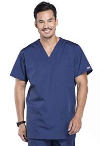 Cherokee Women's V-Neck Medical Scrub Shirt, Navy