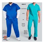 Dickies Womens Signature Unisex Drawstring Medical-Scrubs-Pants, Ciel, Large US
