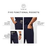 FIGS Tansen Jogger Scrub Pants for Men - Navy Blue, Short M