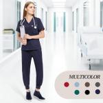 Scrubs for Women Scrubs Set - Stretch V-Neck Scrub Top & Yoga Jogger Pants Medical Uniform Scrub Set