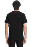 Cherokee Infinity V- Neck Men's Scrub Top with Rib Knit Back Panels CK900A, XL, Black