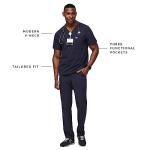 FIGS Leon Three-Pocket Scrub Top for Men - Navy Blue, M