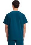 Cherokee Mens Originals Unisex V-neck Medical-scrubs-shirts, Caribbean Blue, XX-Large US