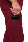 Natural Uniforms Mens Luxe Stretch Jogger Scrub Set (Burgundy, XX-Large)