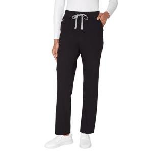 Hanes, Comfort Fit Healthcare Pants for Women, Moisture-Wicking Medical Scrubs, New Ebony