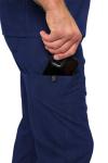 Natural Uniforms Mens Luxe Stretch Jogger Scrub Set (True Navy Blue, Medium)