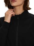 floralhue Scrub Jackets for Women, Zip Front Medical Jacket, Nurse Caots, Black, M