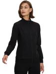 floralhue Scrub Jackets for Women, Zip Front Medical Jacket, Nurse Caots, Black, M