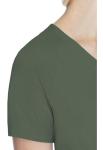 Med Couture Women's Scrub Top, Raglan Sleeves for Modern Fit, 6 Pockets 2-Way Stretch, Durable & Breathable Fabric MC7425, M, Olive