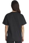 Dickies Women's EDS Signature Scrubs Missy Fit V-Neck Top, Black, X-Large