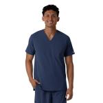 Wink Men's V-Neck Scrub Top, Navy
