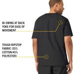 Carhartt Mens Ripstop Multi-Pocket Top Medical Scrubs Shirt, Dark Pewter, Small US