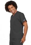 Cherokee Unisex Scrub Set for Men & Women, V-Neck Top & Drawstring Cargo Pant, Easy Care & Fade Resistant – CK00044C, M, Pewter