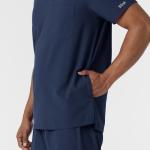 Wink Men's V-Neck Scrub Top, Navy