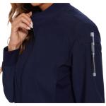 COZYFIT Scrub Jackets for Woman, Zip Front Nurse Jacket, 4-Way Stretch Fabric - Navy Blue, XL