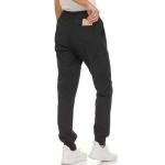 Nautica Scrub Pants for Women, Breathable Drawstring Jogger Scrubs for Women, 5 Pocket Stretch Soft Scrub Bottoms for Woman Black