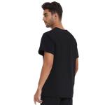 COZYFIT Scrub Top for Men - Stretch V-Neck Scrubs with 3 Pockets, Anti-Wrinkle - Black, M