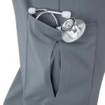 Hanes Men's Scrubs Healthcare Pants, Scrub Pants for Men, Moisture-Wicking & Odor Control, 5 Pockets Slate Grey