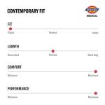 Dickies EDS Essentials Scrubs, V-Neck Womens Tops with Four-Way Stretch and Moisture Wicking DK615, L, Pewter