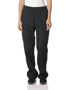 Dickies Womens Signature Elastic Waist Medical Scrubs Pants, Black, X-Small Petite US