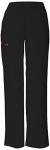 Dickies Womens Signature Elastic Waist Medical Scrubs Pants, Black, X-Small Petite US