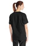 Wink WonderWORK Scrubs for Women's V-Neck Scrub Top Black L